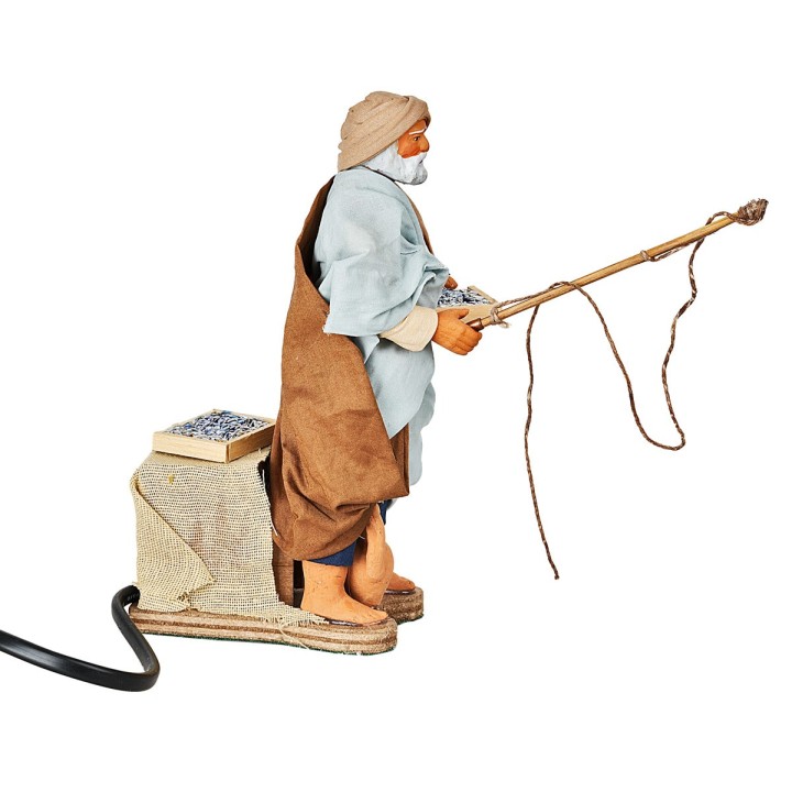 Pescatore in movimento 14 cm