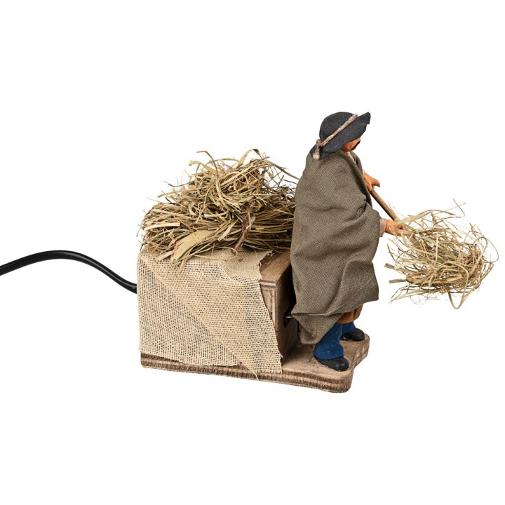Campesino trabajando en movimiento 10 cm