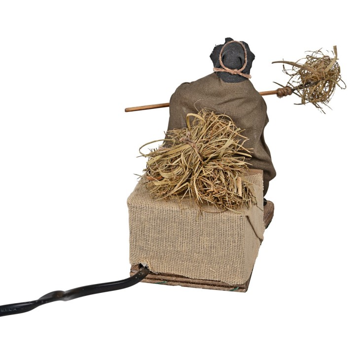 Campesino trabajando en movimiento 10 cm