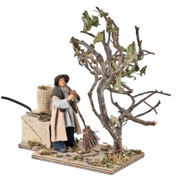 Spazzino con albero in movimento 12 cm