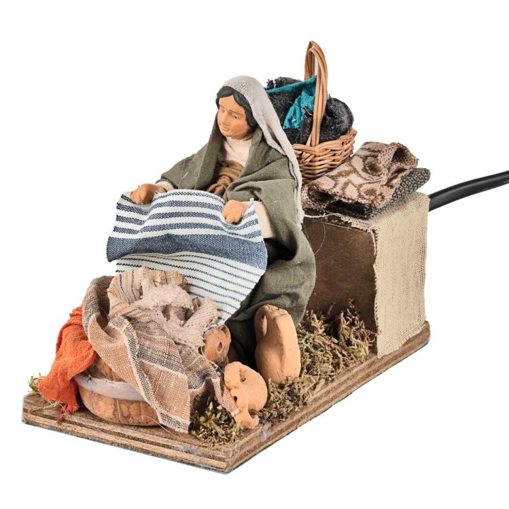 Kneeling Washerwoman with movement 12 cm
