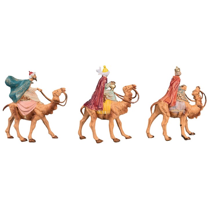 Set 3 Re Magi a cammello serie 6,5 cm Fontanini