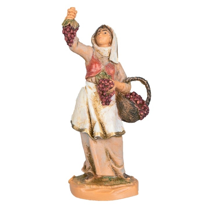 Woman with grape 6.5 cm Fontanini