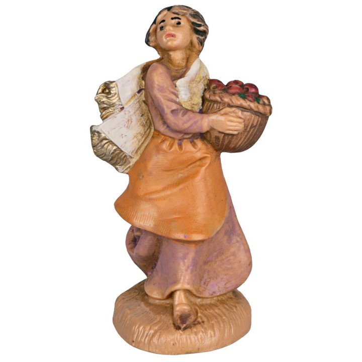 Mujer con cesta 6,5 cm Fontanini