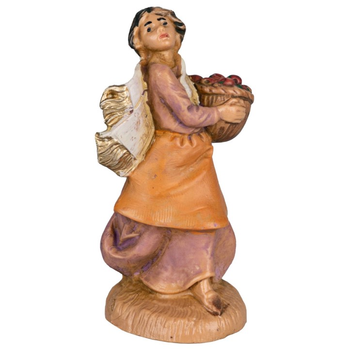 Mujer con cesta 6,5 cm Fontanini