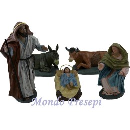 Natividad en resina de 20 cm set de 5 piezas