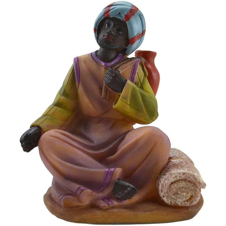 Fabric seller 15 cm nativity scene