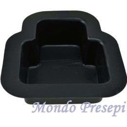 Vaschetta fontana per presepe fai da te cm 11x12,5x5 h
