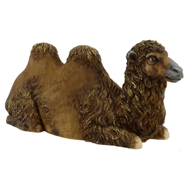 Camello sentado con cabeza recta en resina serie 30 cm Pigini