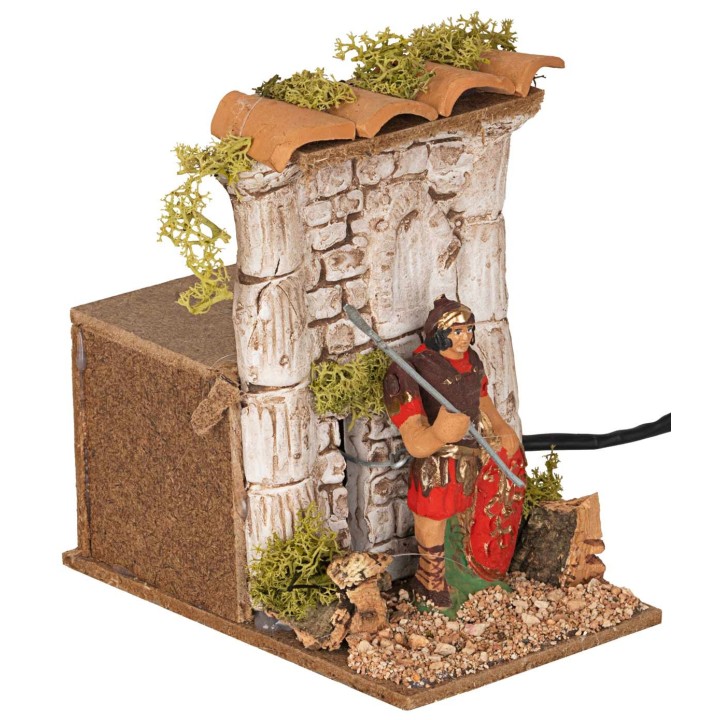 Romano con lancia in movimento 9 cm