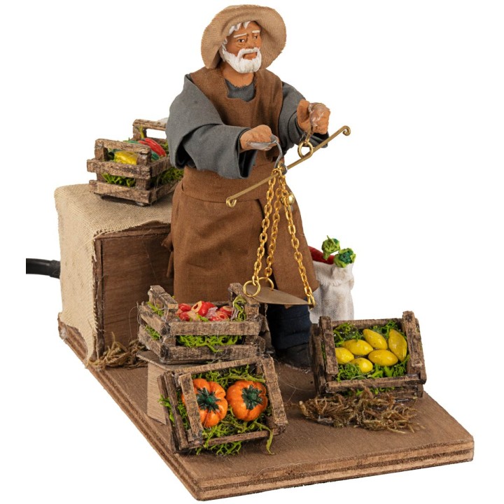 Greengrocer with moving scale 12 cm