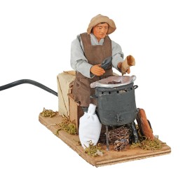 Vendedor de castañas en movimiento 15 cm