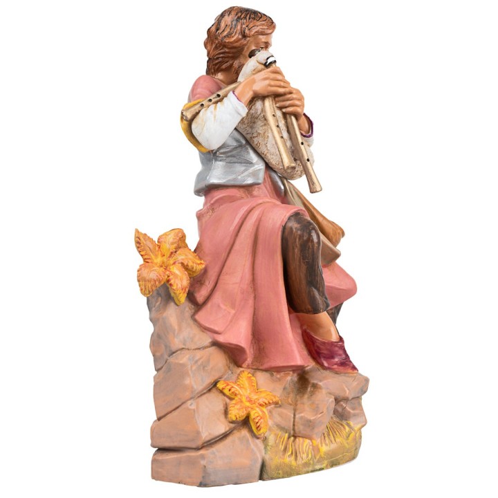 Seated bagpiper series 30 cm Fontanini