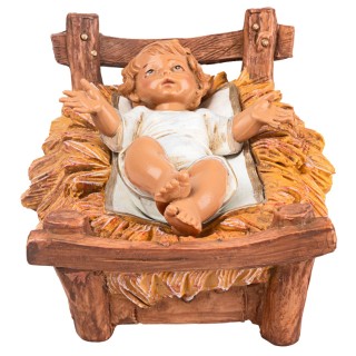 Gesù bambino in culla serie 30 cm Fontanini