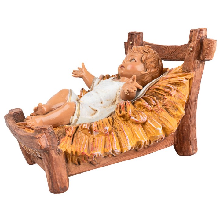 Niño Jesús en cuna serie 30 cm Fontanini