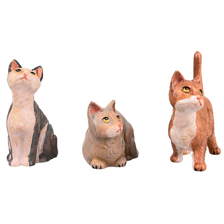 Set tre gatti per presepe serie 30 cm Fontanini