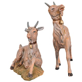 Set due capre per presepe serie 30 cm Fontanini