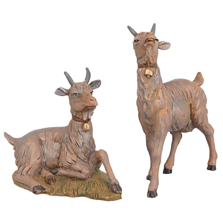 Set due capre per presepe serie 30 cm Fontanini