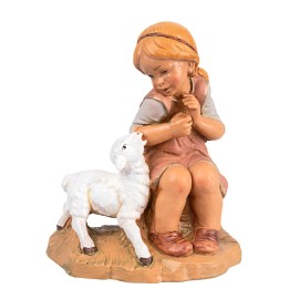 Niña con cordero serie 30 cm Fontanini