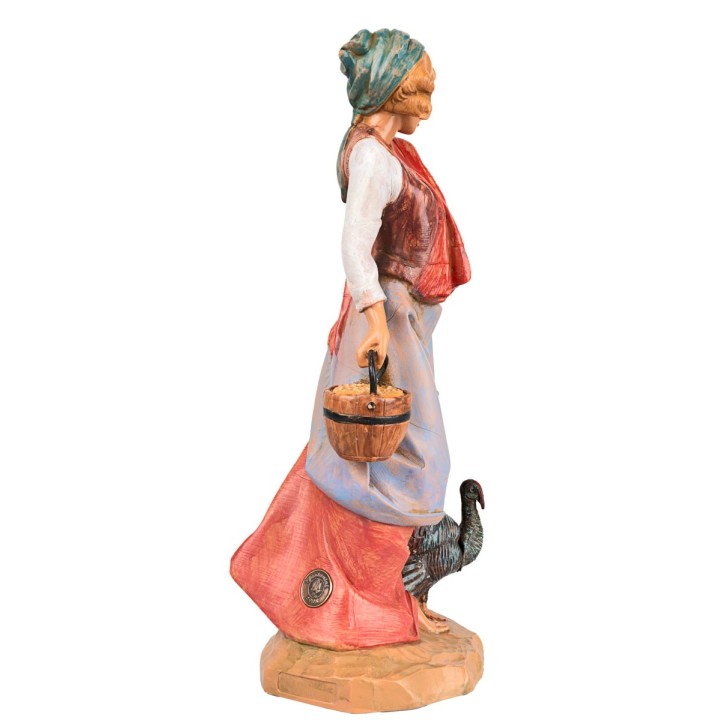 Contadina con tacchino 30 cm Fontanini