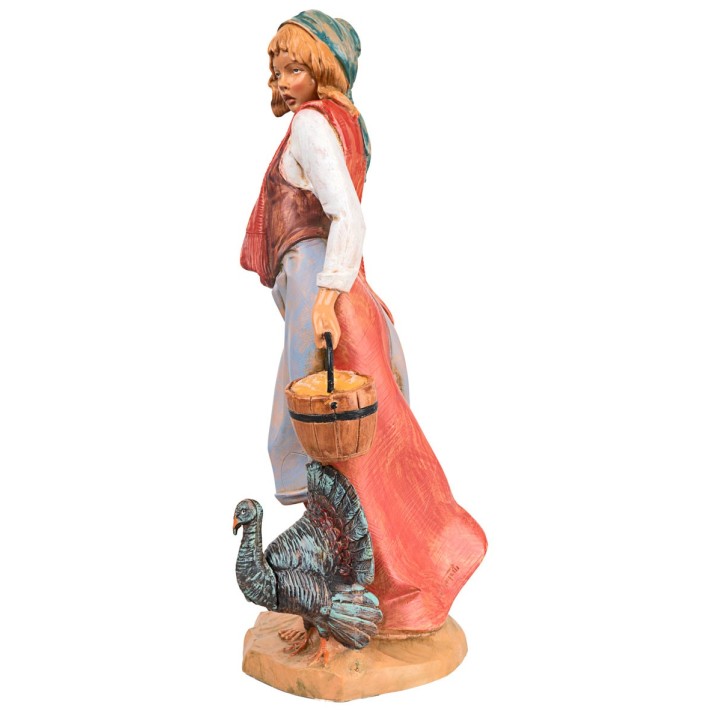 Campesina con pavo 30 cm Fontanini