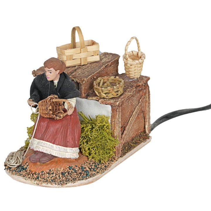 Cestaia in movimento Oliver serie 10 cm