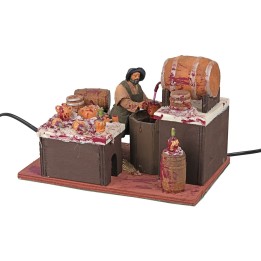 Vinaio in movimento con botte funzionante 12 cm