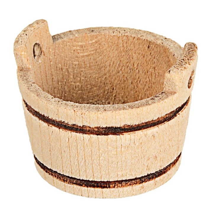 Tina de madera con asas ø 3,5 cm