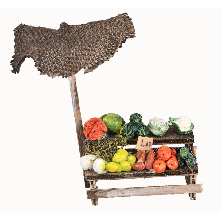 Tour fruits and vegetables with umbrella