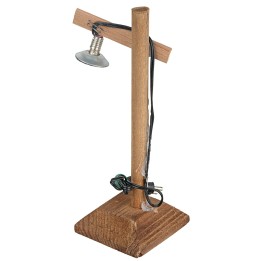 Lampione da strada in legno cm 4,5x4,5x13 h