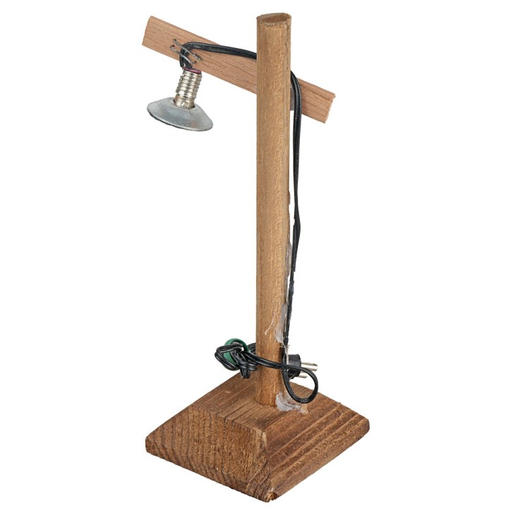 Farola de calle en madera cm 4,5x4,5x13 h