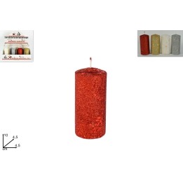 Cylindrical candle 10 cm available in various colors