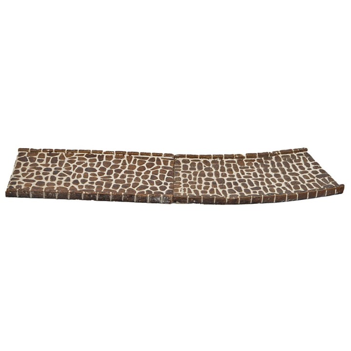 Curved resin road for nativity scene cm 26x13x1 h