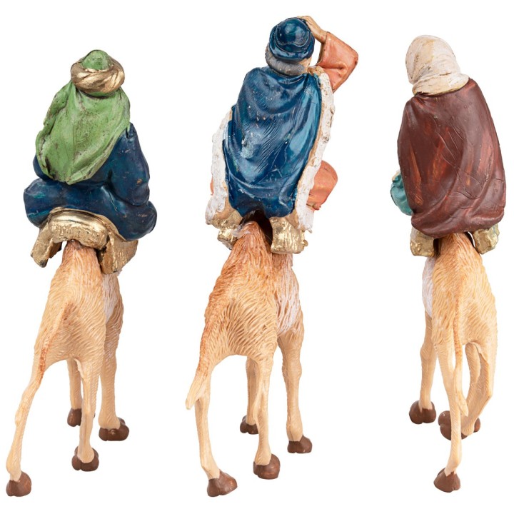 Set of three Wise Men on camel series 10 cm
