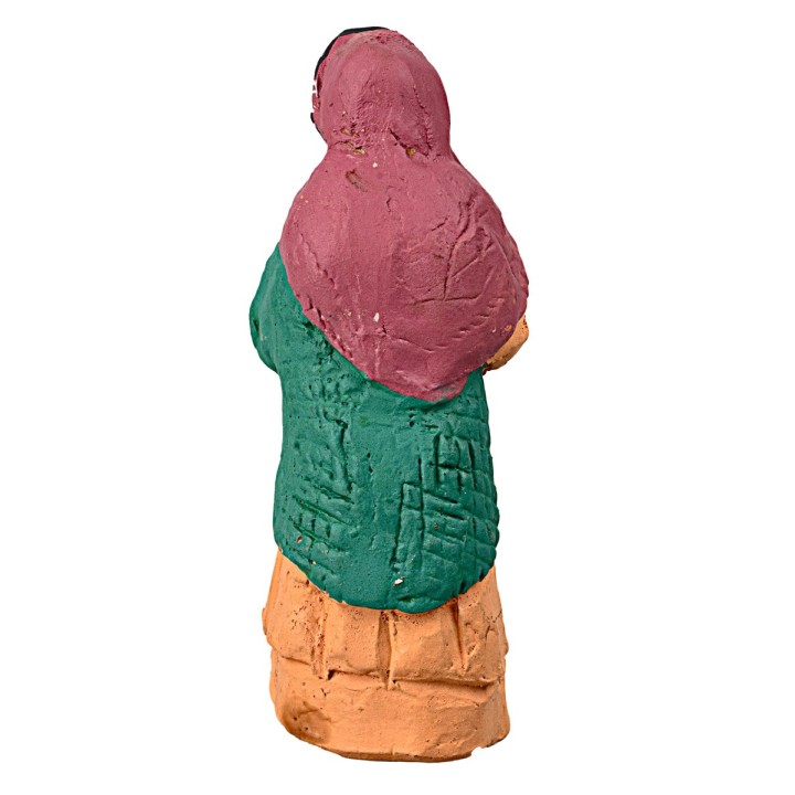 Donna 8 cm in terracotta dipinta