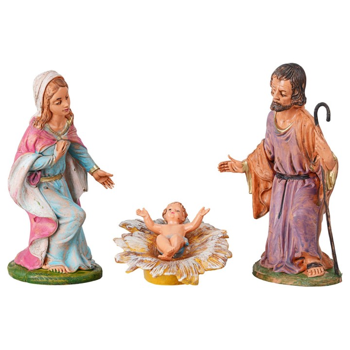 Natività 3 soggetti serie cm 18 in pvc