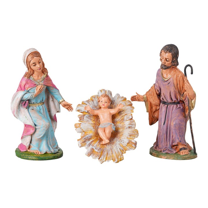 Natividad 3 figuras serie cm 18 en pvc