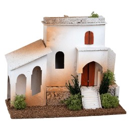 Casa árabe en corcho cm 25x12x20 h