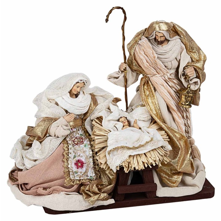 Natividad de 25 cm en resina en bloque