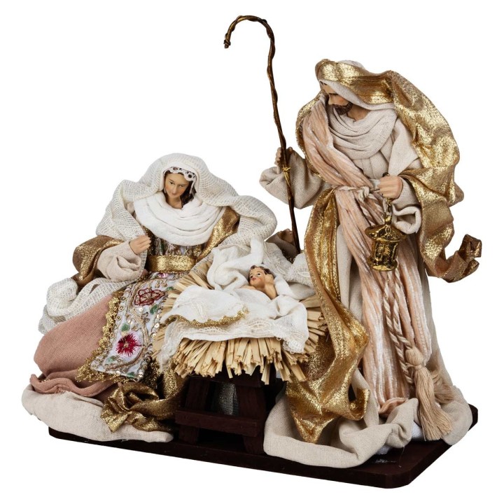 Natività 25 cm in resina in blocco