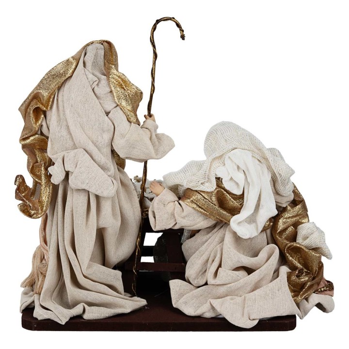 Natività 25 cm in resina in blocco