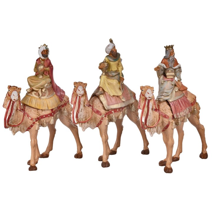Set 3 Re Magi a cammello serie 19 cm Fontanini
