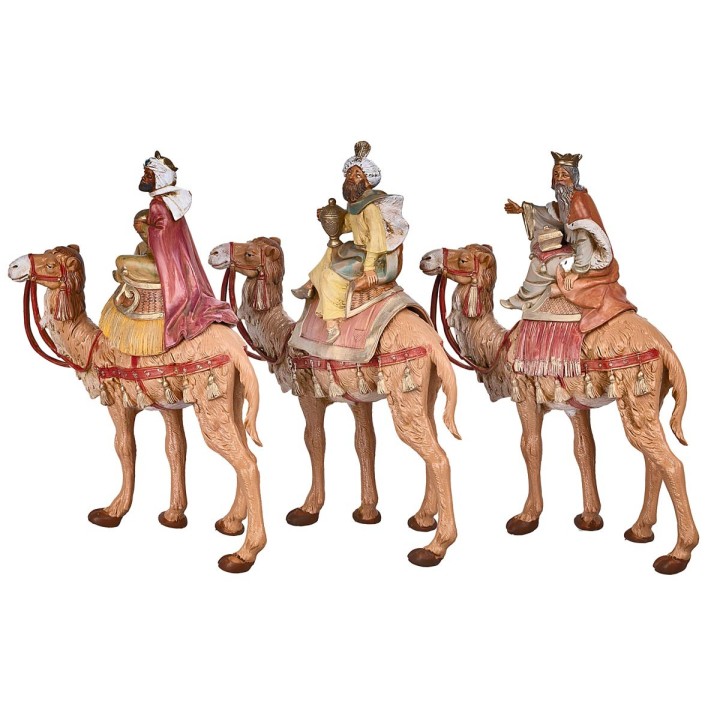 Set 3 Re Magi a cammello serie 19 cm Fontanini