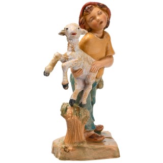 Niño con cordero en brazos de la serie 12 cm Fontanini
