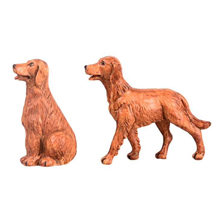 Pareja de perros serie 9,5 cm Fontanini