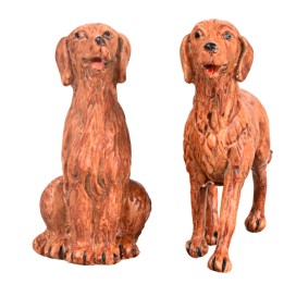 Pareja de perros serie 9,5 cm Fontanini
