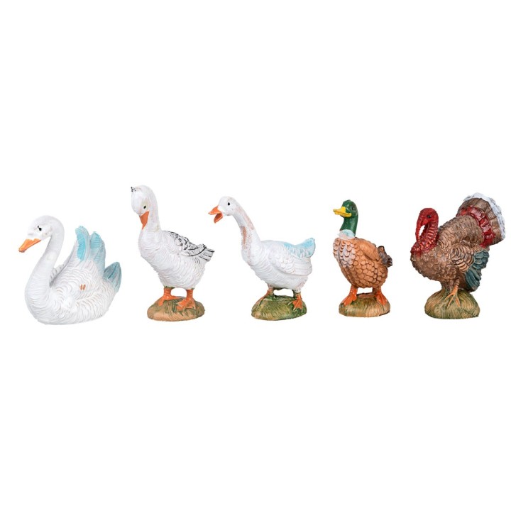 Set 12 gallinacei serie 10 cm Fontanini