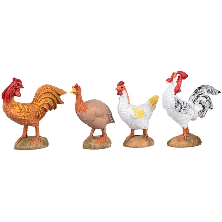 Set 12 gallinacei serie 10 cm Fontanini