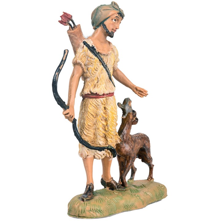 Archer with dog 10 cm Fontanini