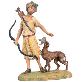 Arquero con perro 10 cm Fontanini